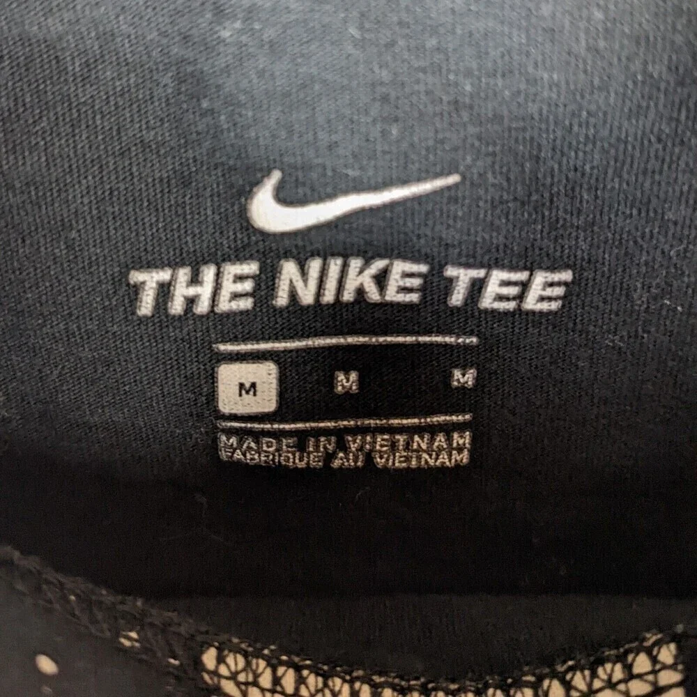 Nike Men's Paint Splash Black/White T Shirt All Over Print Graphic Medium - Picture 8 of 8